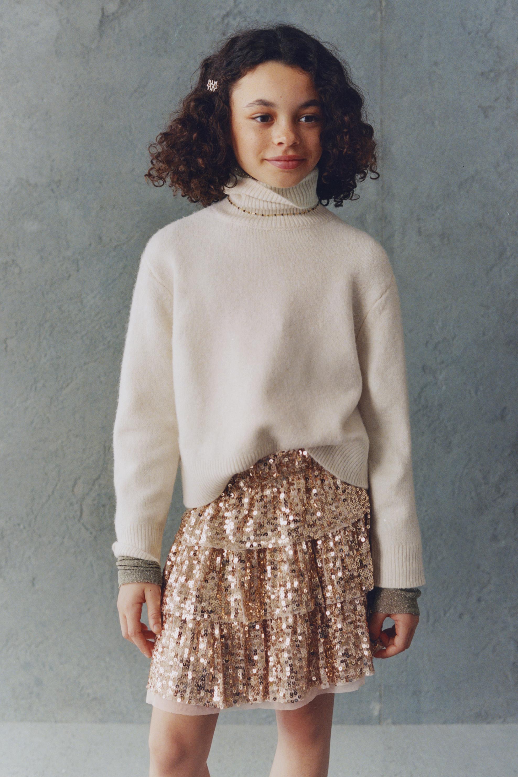 PLAIN KNIT TURTLENECK SWEATER